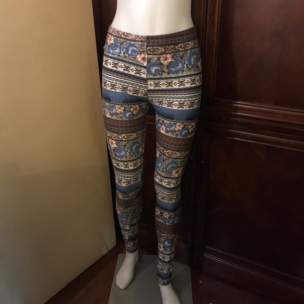🆕 ED Basic Floral Print Leggings-One Size